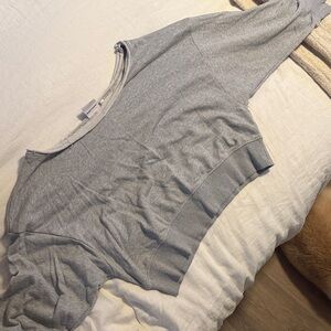 LSKD Gray Cropped Sweatshirt